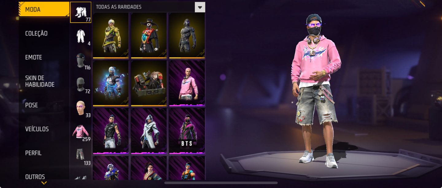 CONTA SUPER TOP DE FREE FIRE