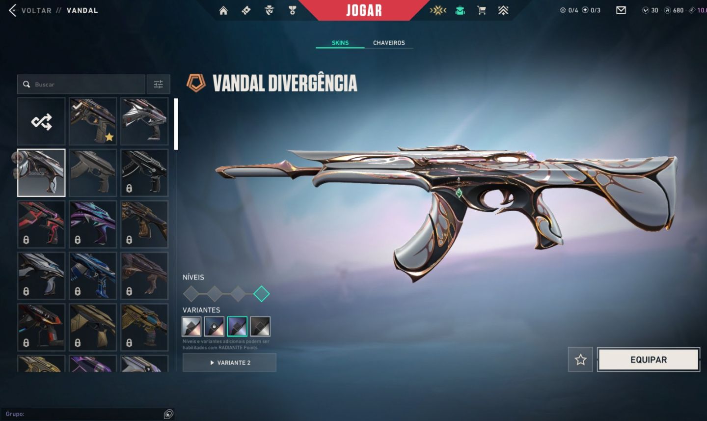 Conta Valorant Ascendente. NIvel 186. Com Skins. Full acesso