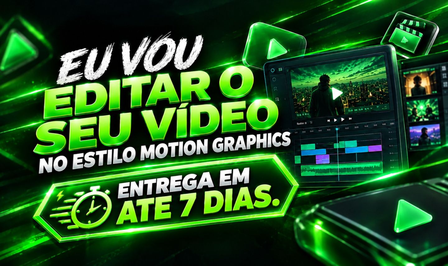EU VOU EDITAR SEU VIDEO NO ESTILO MOTIONS GRAPHICS (ENTREGA EM ATÉ 7 DIAS)