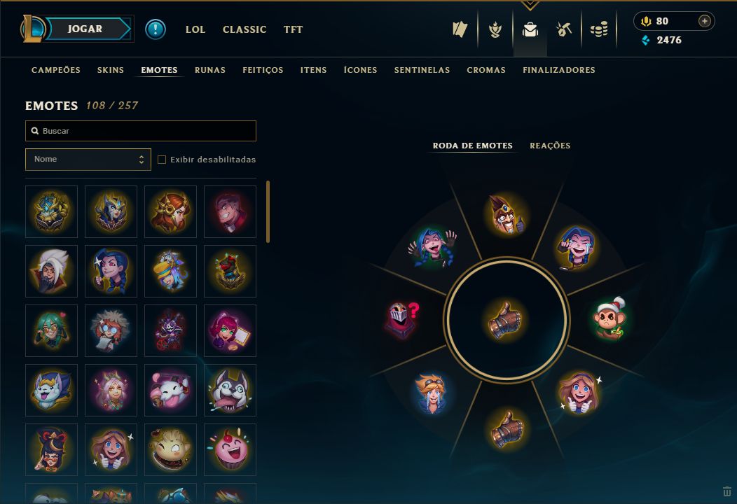 Conta LoL LV 146 + Platina II | 110 Skins + 156 Ícones + 19 Cromas