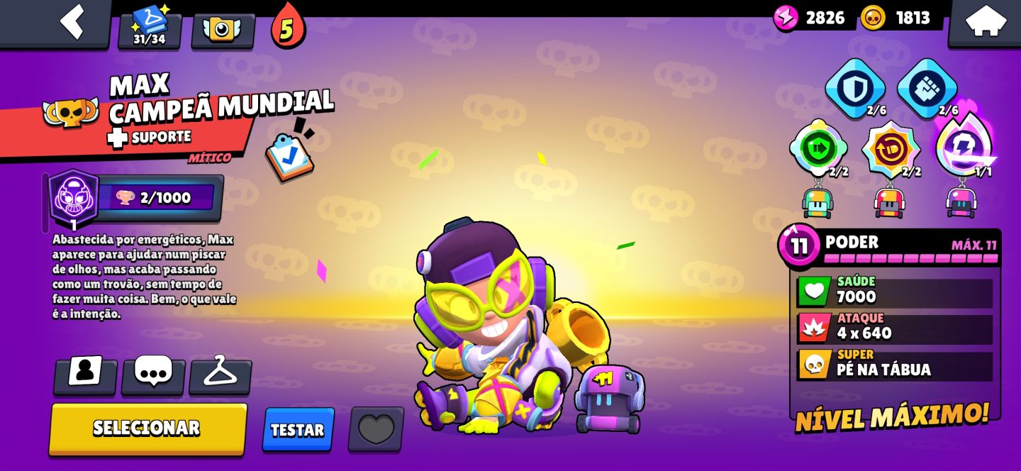 Conta braw stars com muitas coisas