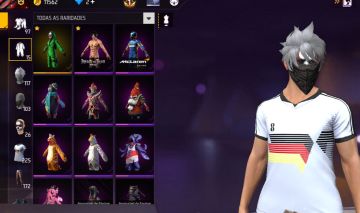 Conta de free fire com sombra roxa, aventureiro, coelhao e muita coisa antiga