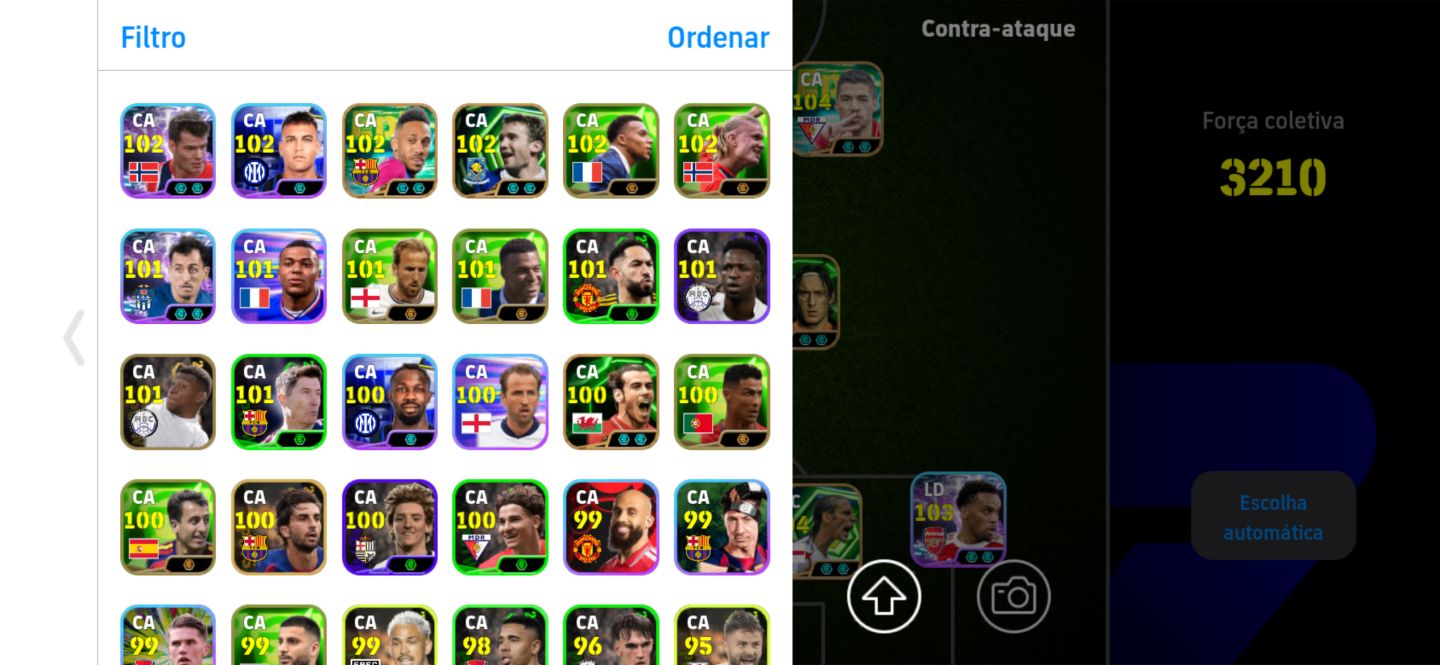 Conta efootball + 2220 de força completa