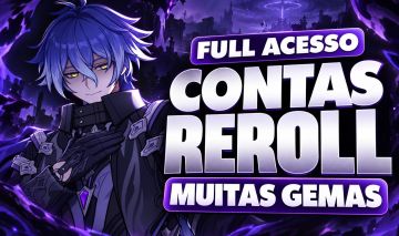( MENOR PREÇO ) CONTAS REROLL GENSHIN - GIROS INCLUSOS + GEMAS ( AMERICA )