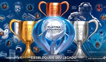 Serviço de Platina Profissional | PS4 & PS5 | Rápido e Seguro