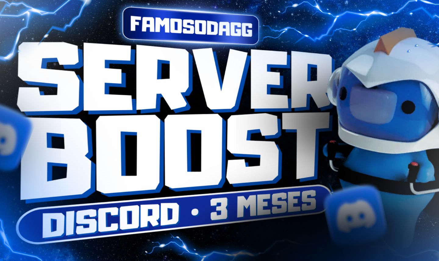 SERVER BOOST / IMPULSOS DISCORD 1/3 MESES ENVIO RÁPIDO