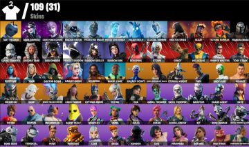CONTA DE FORTNITE COM 109 SKINS + MAÇA + FULL TRYHARD