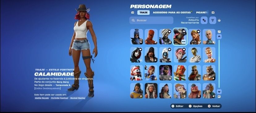 FORTNITE 90+ SKINS | RENEGADA FLAMEJANTE | FOICEBOL | MELLORETA | GARRA-GATO