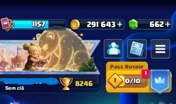 CONTA CLASH ROYALE | 8.1K TROFÉUS | 291K OURO | 662 GEMAS