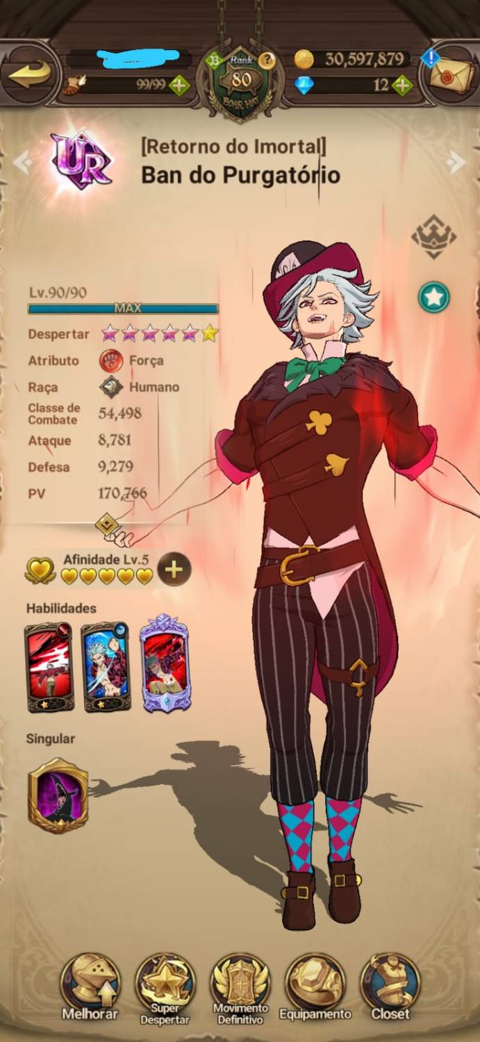 Conta P2W Nanatsu no Taizai Grand Cross Global