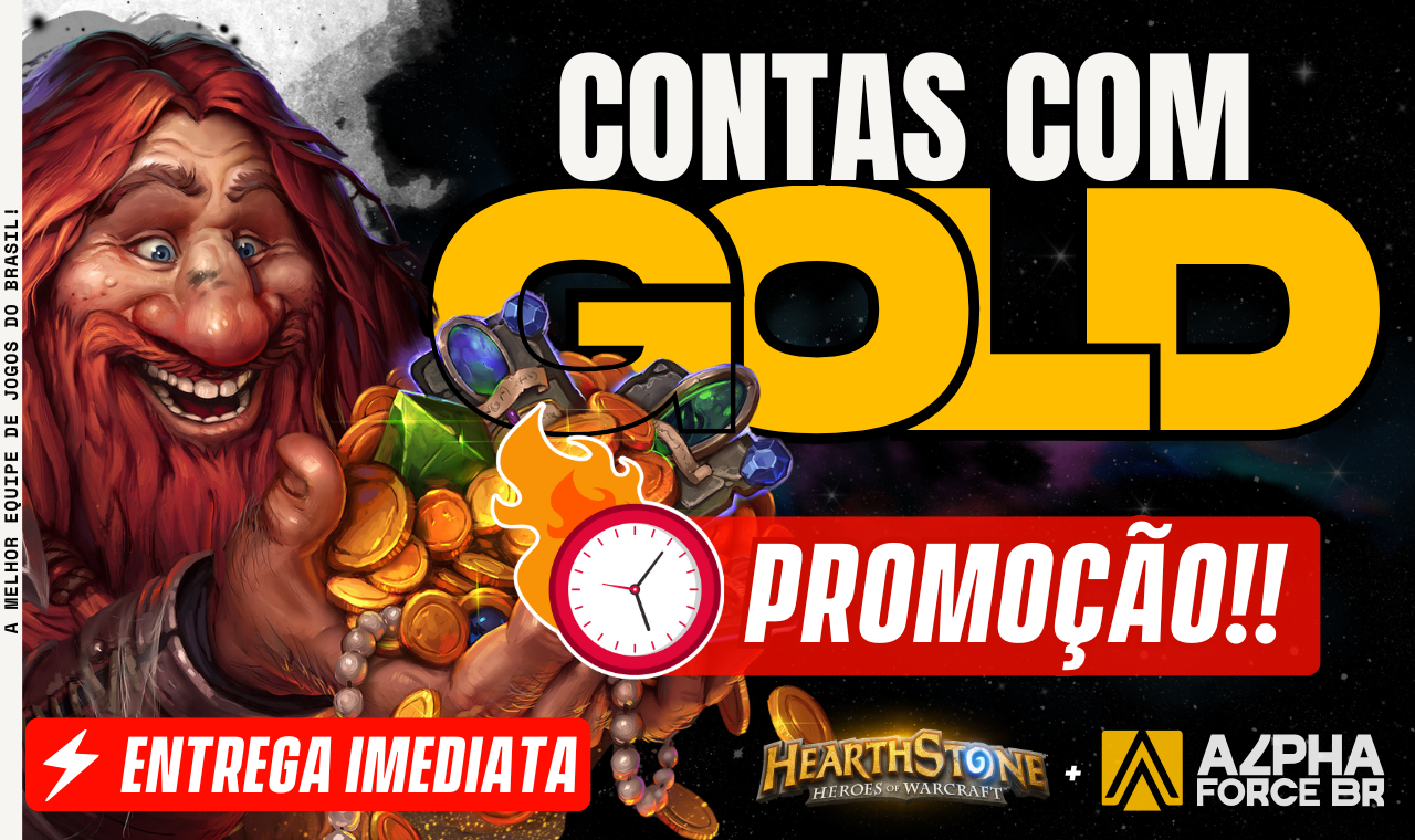 [PROMOÇÃO DE LANÇAMENTO] Hearthstone - Contas Rerroll com OURO/GOLD