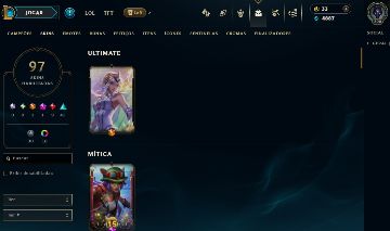 FULL ACESSO - 97 SKINS - 150 CAMPEÕES - LEVEL 300