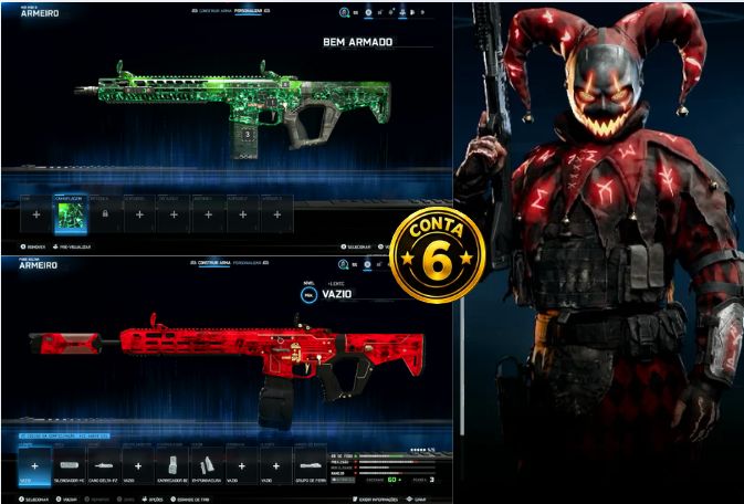 CONTAS WARZONE - CONTA bO7 - CONTA SINGULARIDADE - CONTAS NOVAS BO7 BLACK OPS 7