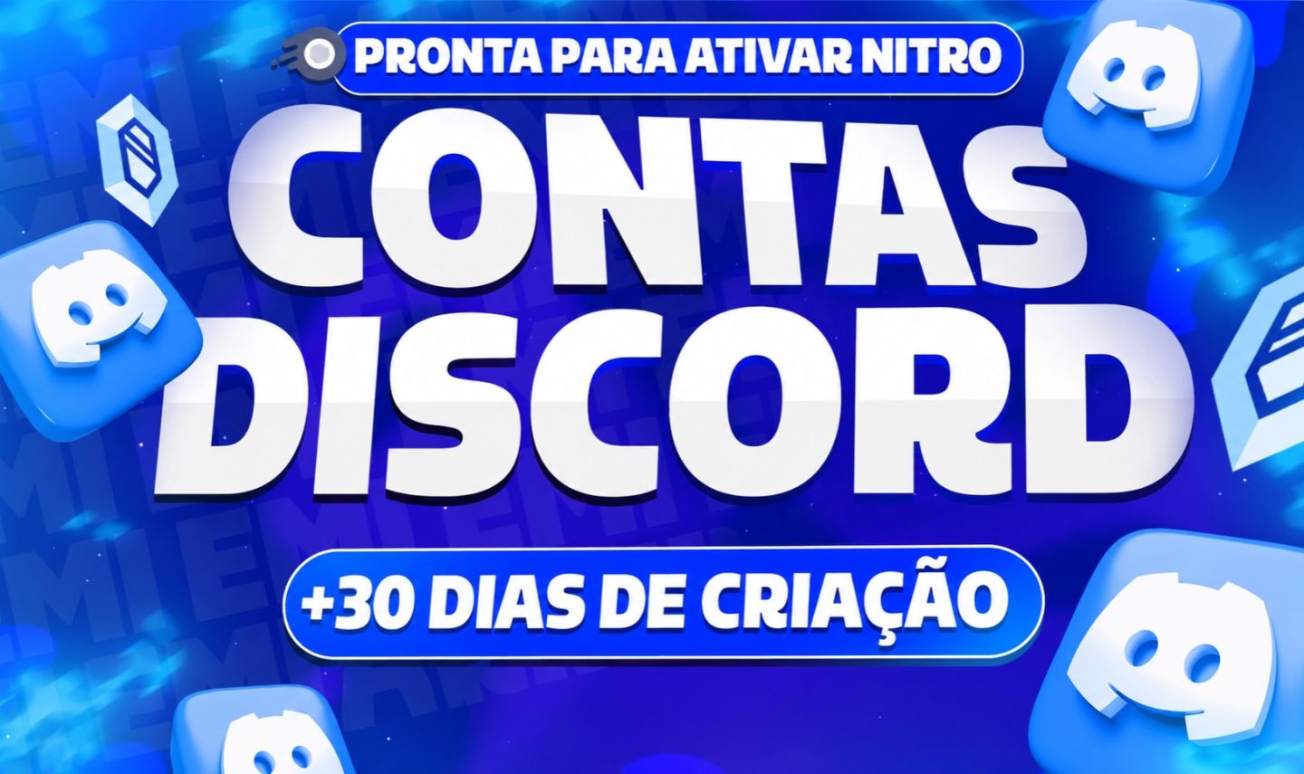 Conta Discord +30 Dias para Ativar Nitro
