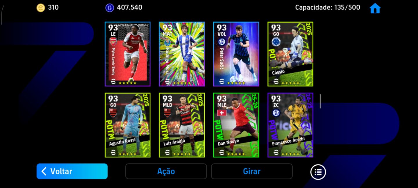 CONTA EFOOTBALL MOBILE COM FORÇA COLETIVA 3187!