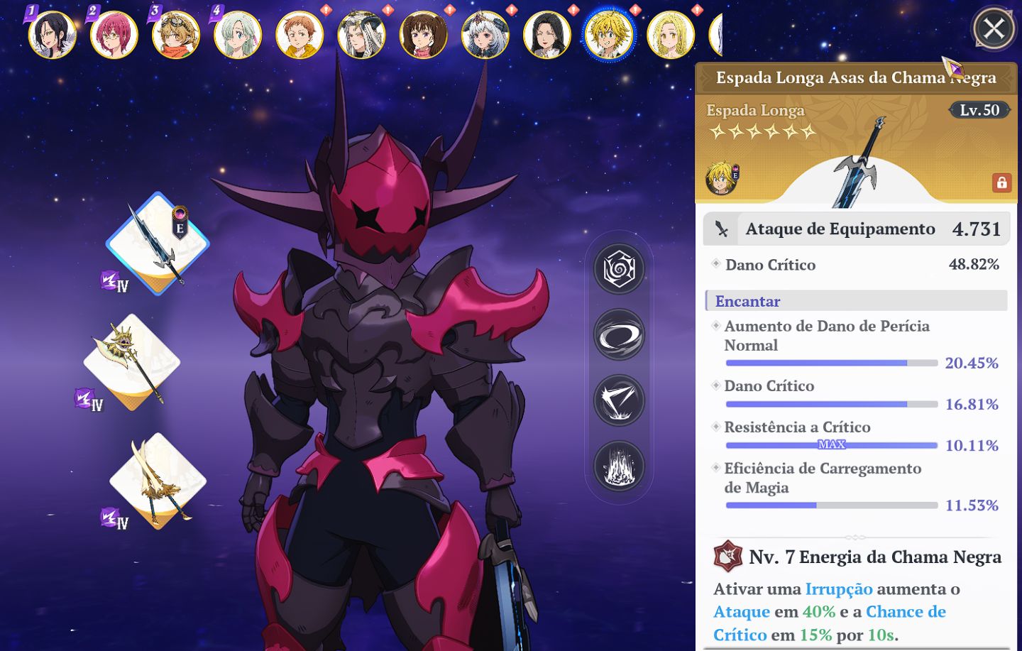 CONTA END GAME 7DS ORIGIN