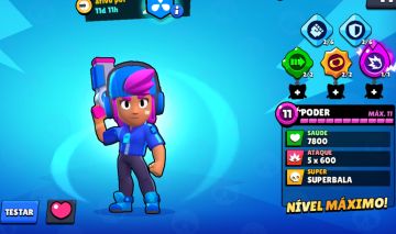 CONTA DE BRAWL STARS MUITO RARA COM A SHELLY ESTELAR