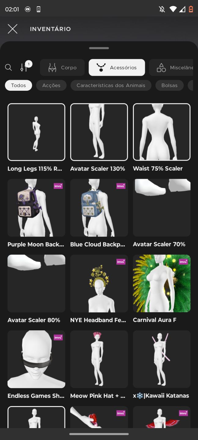 CONTA IMVU BASTANTE ITENS COM AGE E COM ALGUM SEGUIDORES