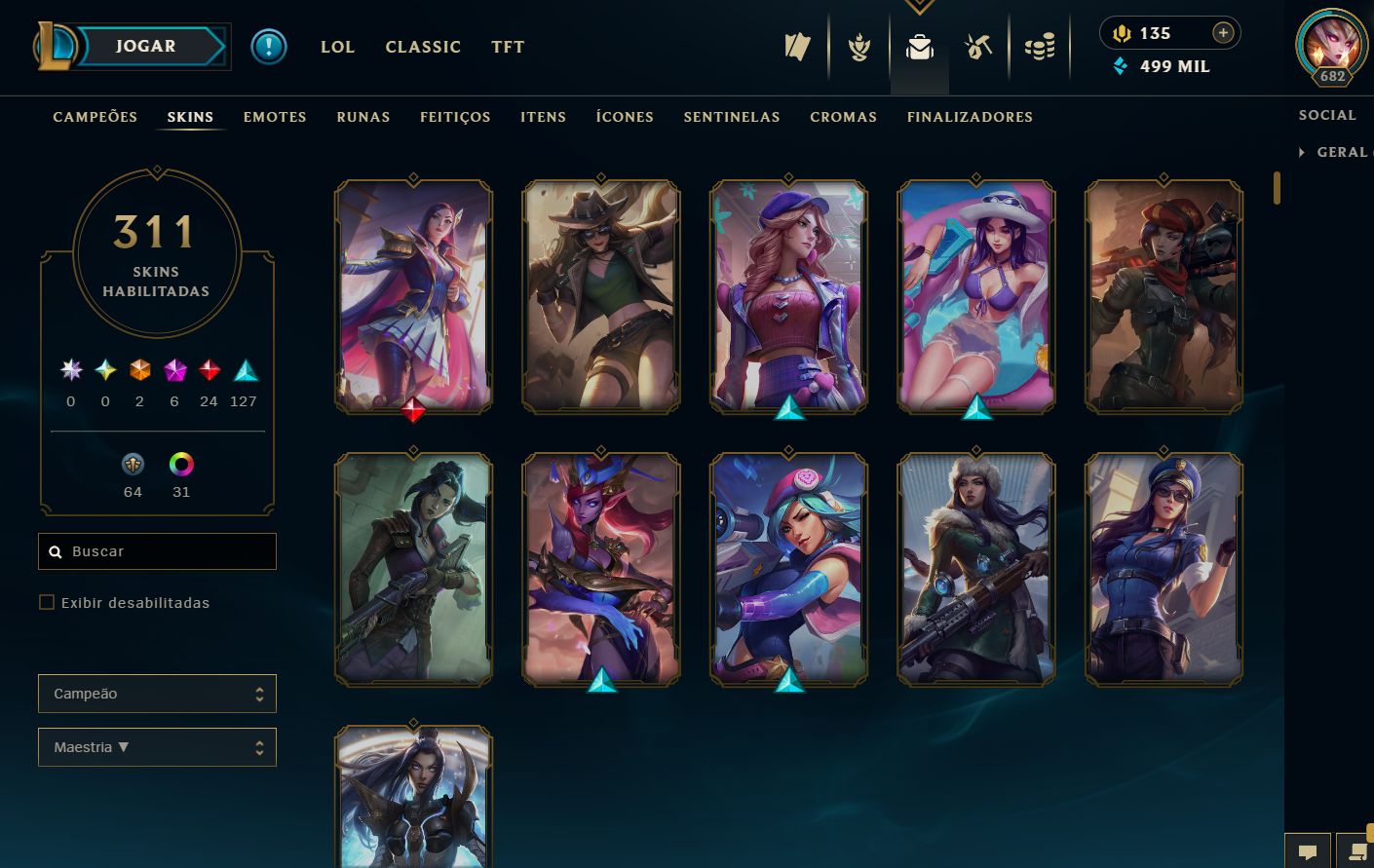 Conta no lol atualmente Prata I solo/ tft gold IV + vinculada valorant