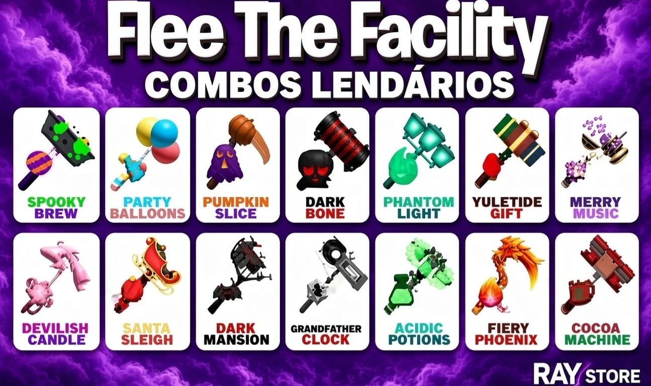 ( Menor Preço) - 90%Off (Ftf) Combos e Marretas Flee The Facility Aleatórias!!
