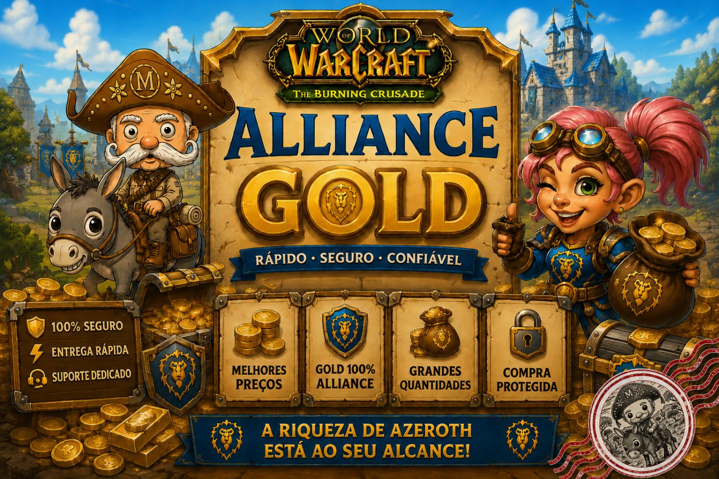 Gold WoW TBC Classic - Nightslayer & Dreamscythe - Aliança - 100G