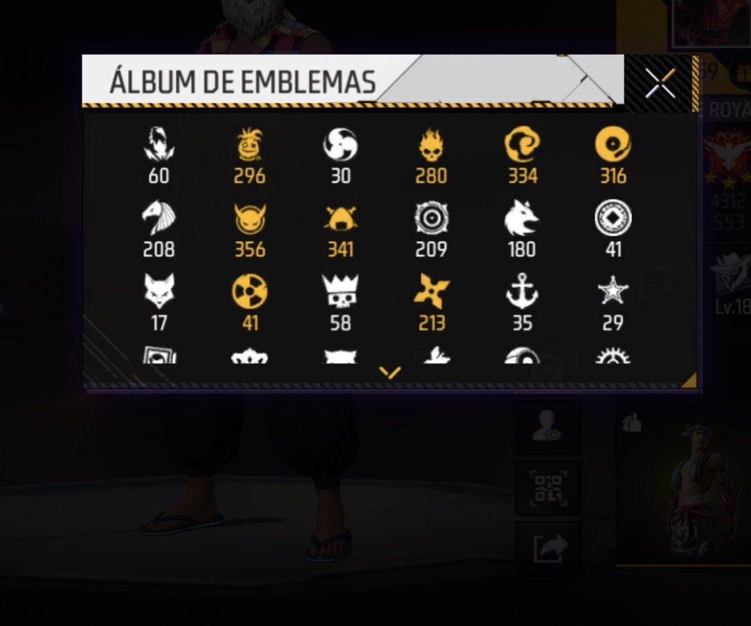 Conta de Free Fire, Antiga e rara, com varias Skin !!!