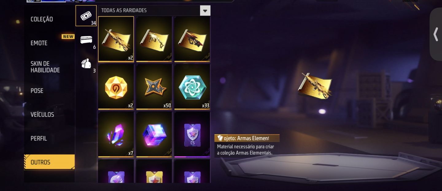 Conta De Free Fire lvl 60
