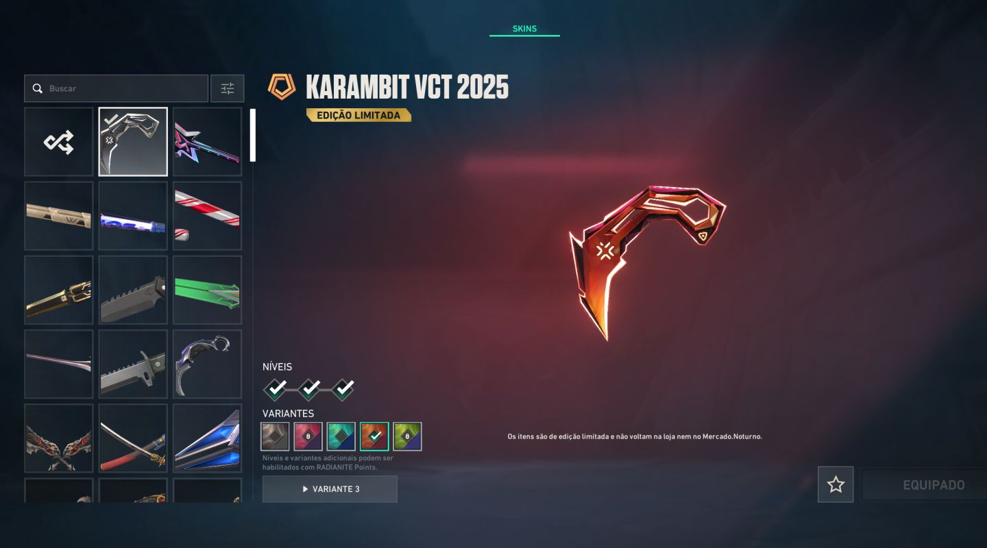 Conta de Valorant, Skins limitadas, Max Elo Gold 3 and Nivel 213 (chanpion)