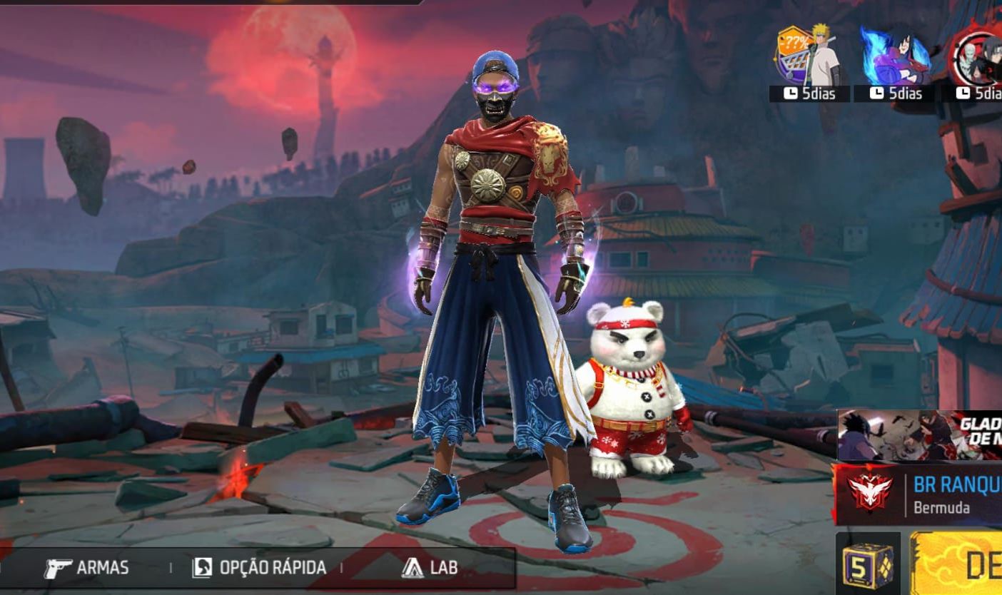 Conta free fire com punho e skins raras PROMOÇÃO