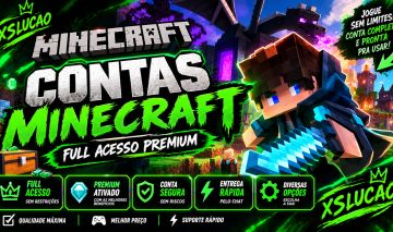 OFERTA - CONTAS BARATAS MINECRAFT FULL ACESSO JAVA + BEDROCK + BRINDE