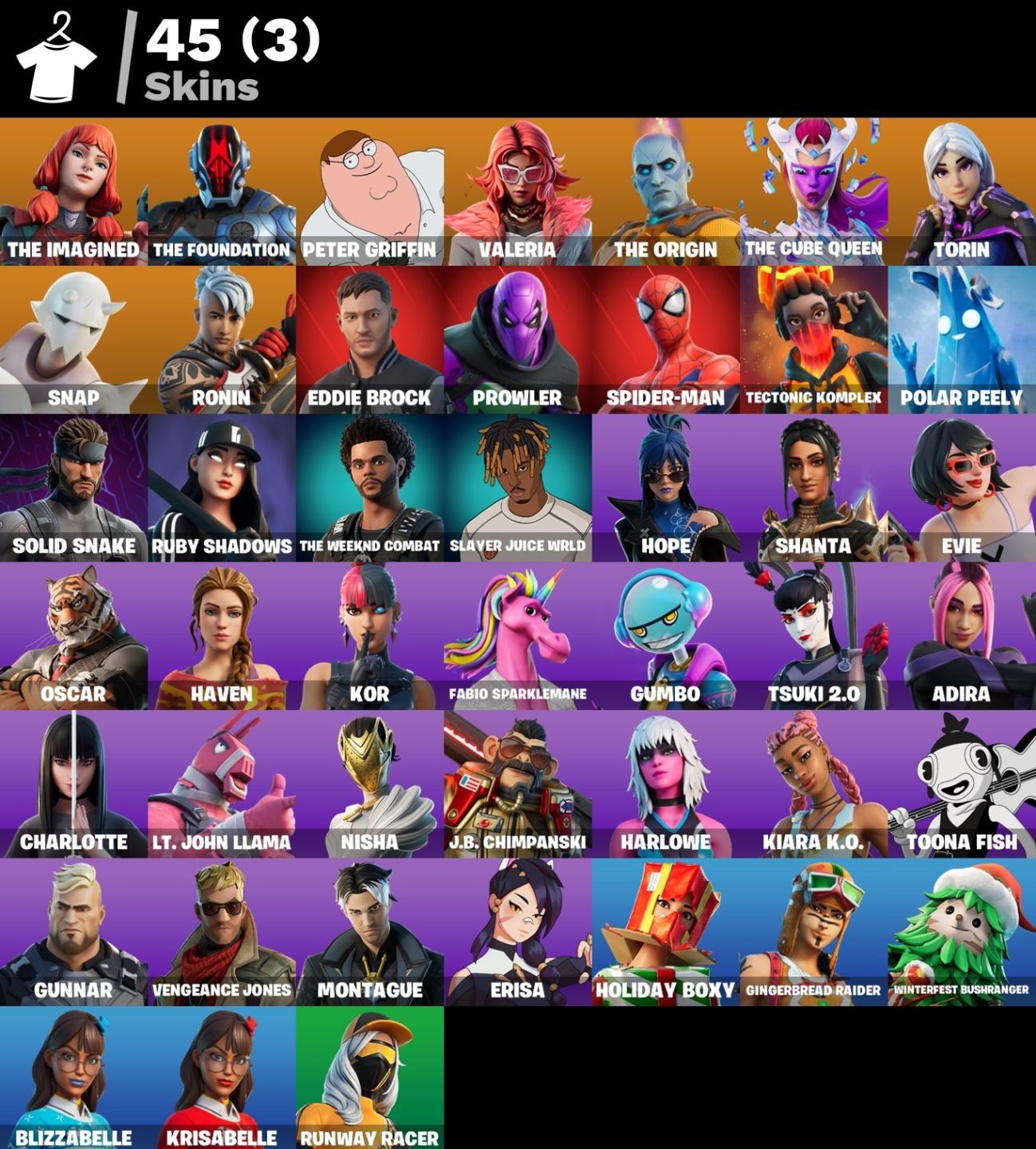 CONTA DE FORTNITE COM 45 SKINS | Spider-Man | PROMOÇÃO!
