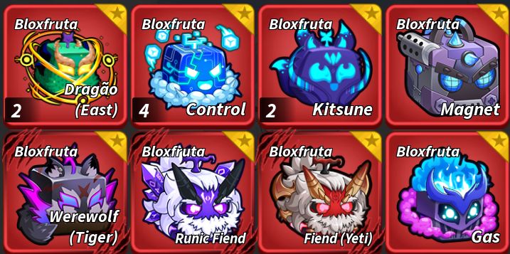 CONTA BLOX FRUITS NIVEL MAX, 10 FRUTAS PERM, DRAGON INV, KIT PERM E INV, CDK,TTK