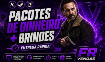 [UP DE CONTAS] GTA 5 ONLINE PC | PACOTES DE DINHEIRO + VEICULOS E BRINDES