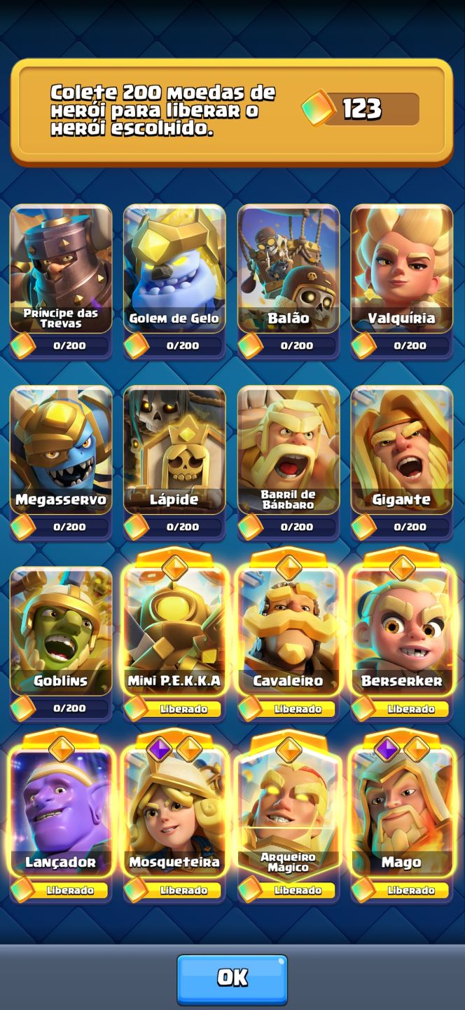 Conta de clash promissora com 13.500k de trofeu e muitas cartas 16