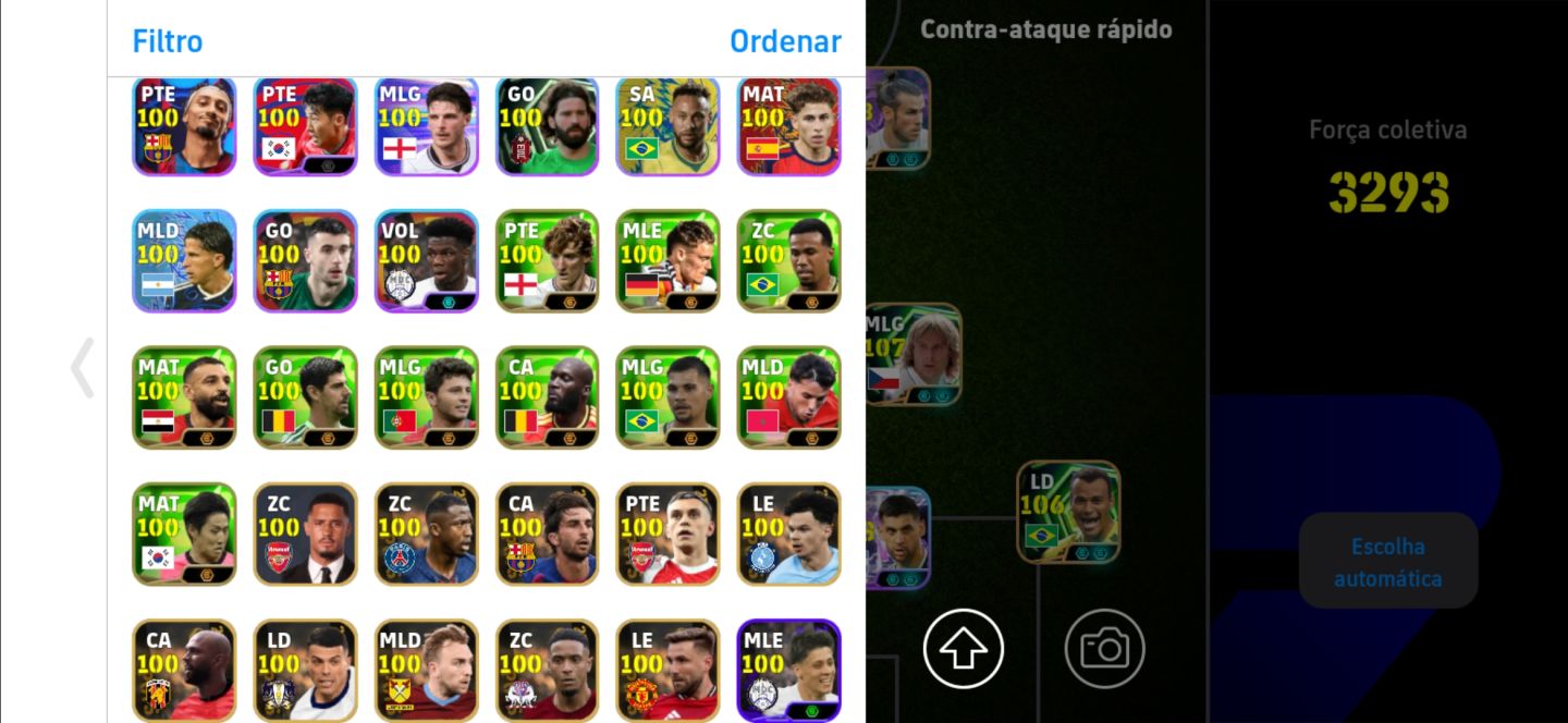 CONTA TOP 3293++ HAZARD/ R10/ NEYMAR/ BALE E+++