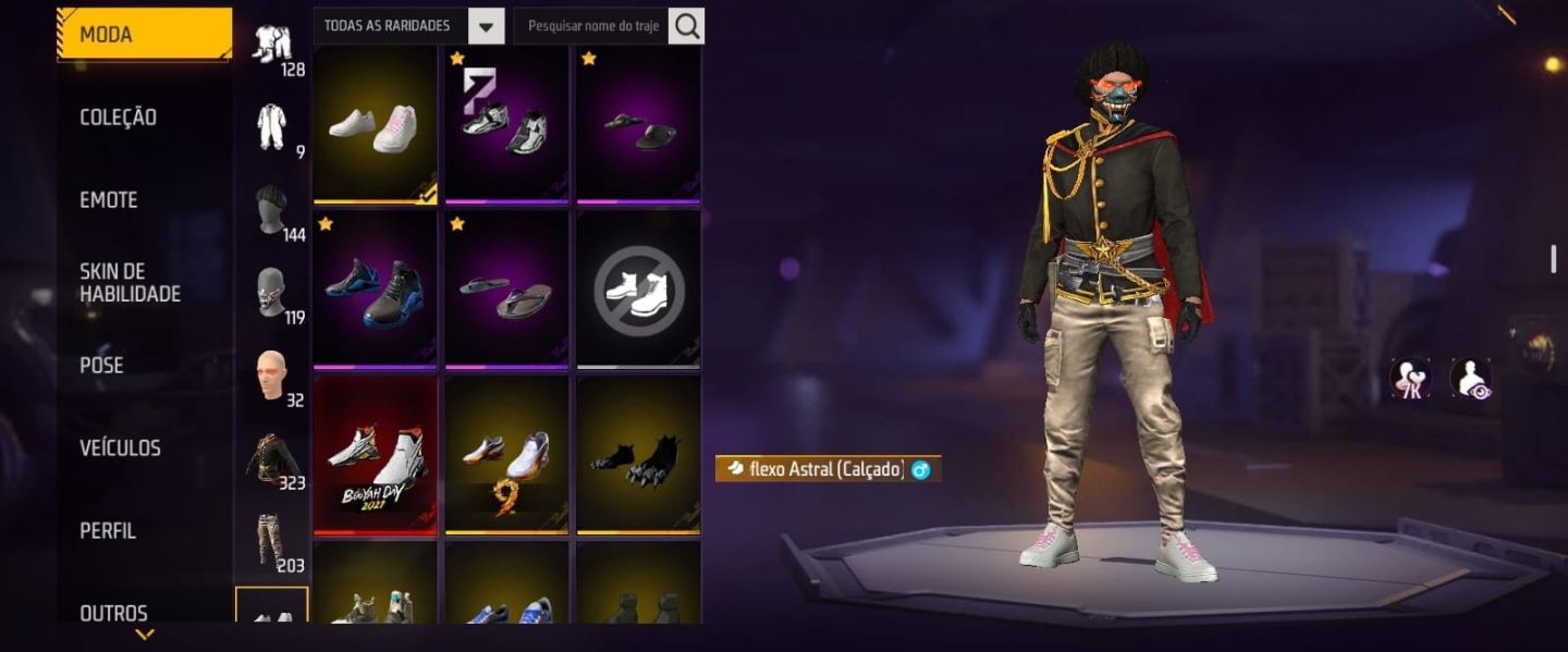 Conta free fire rara