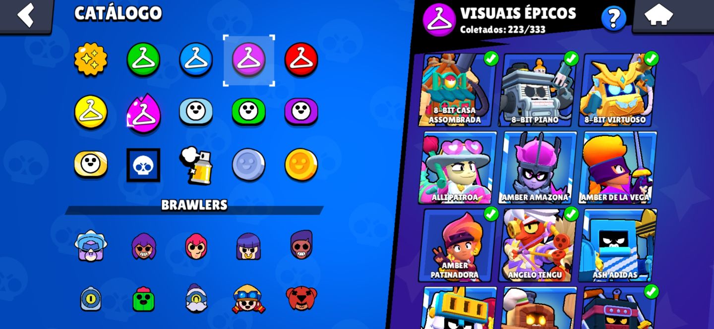 Conta de Brawl stars com todos os brawlers e full hipercaga e todos os buffet