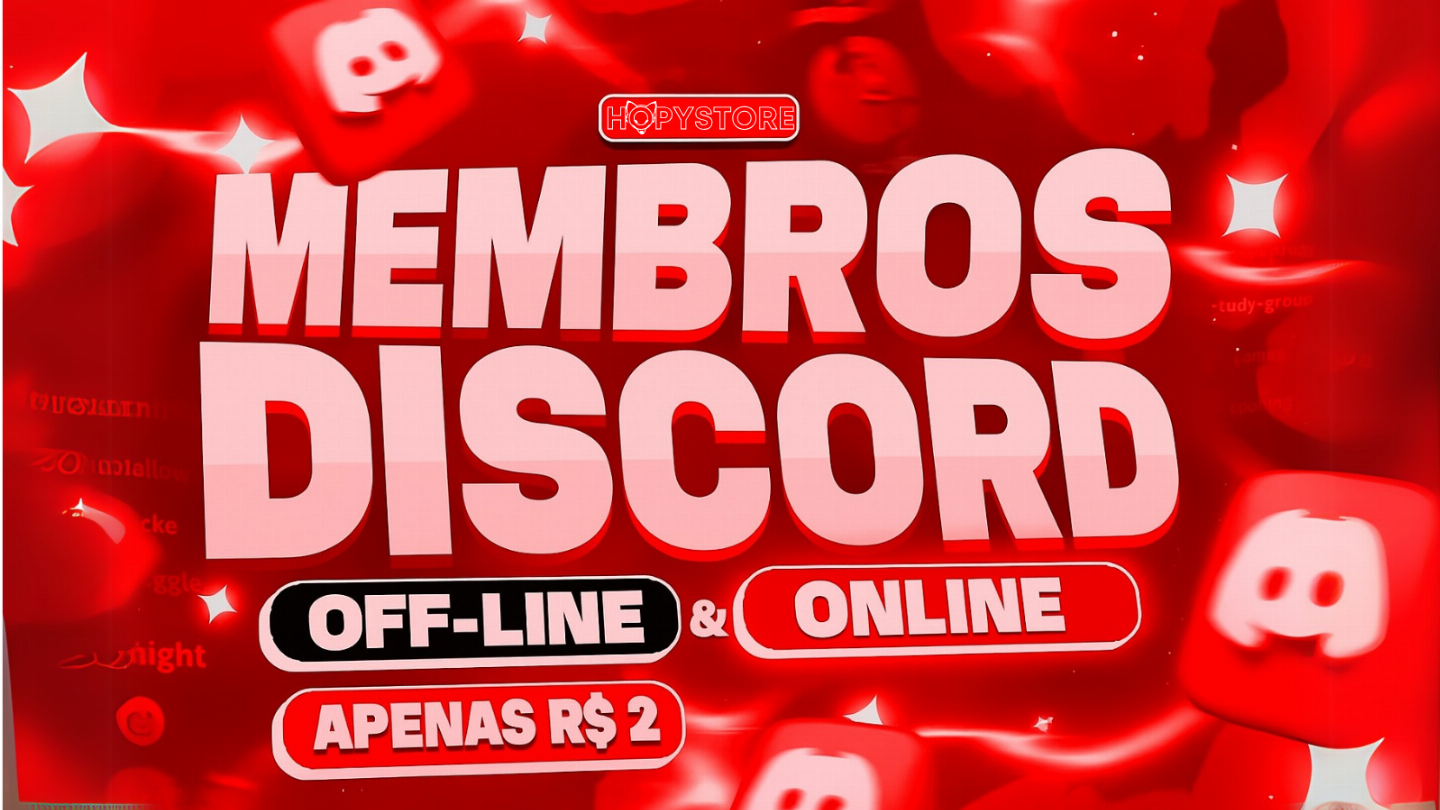 Discord Membros Online E Offline | O Melhor Preço | 24H - ENTREGA RAPIDA!!!