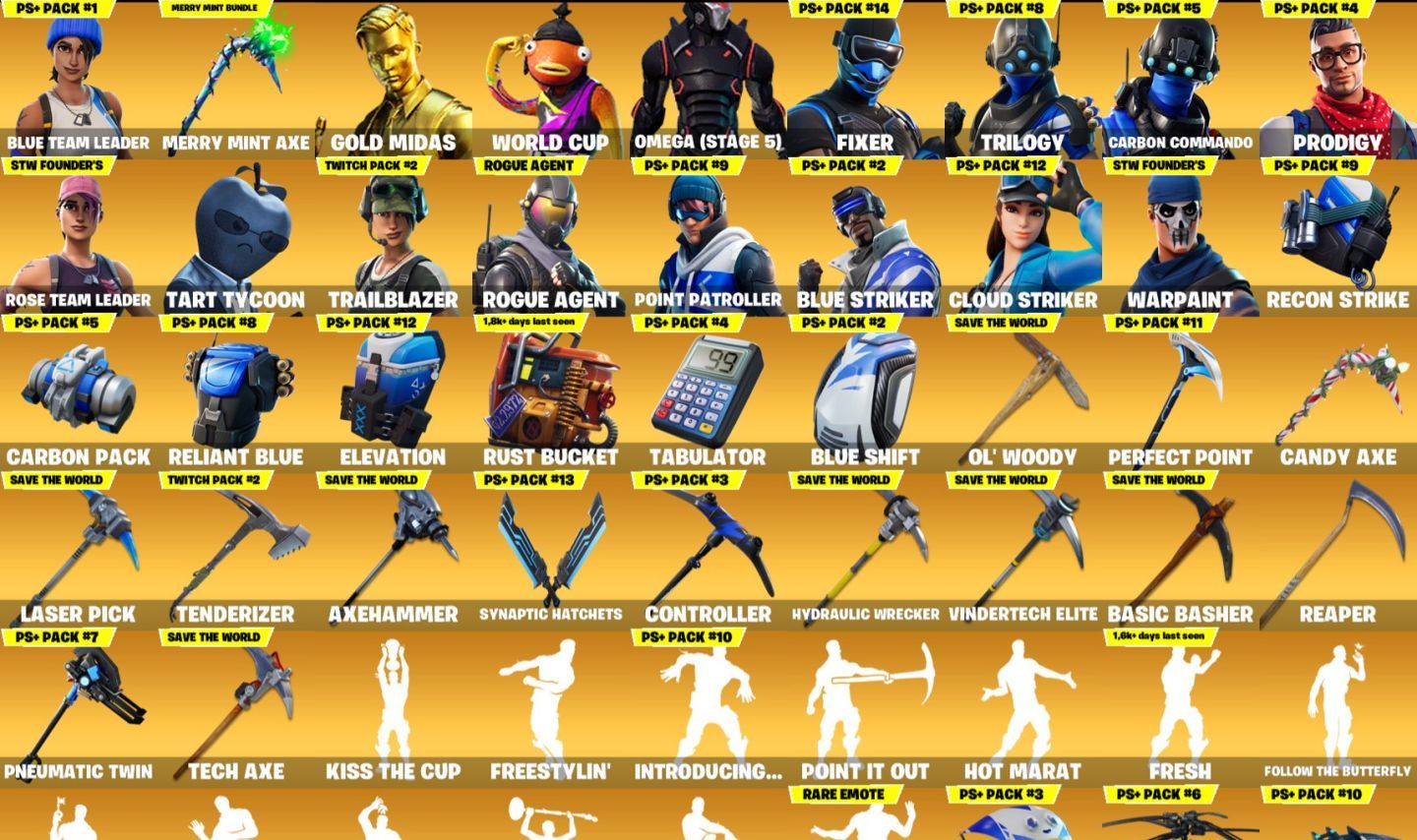 Conta fortnite minty axe,stw fundador,omega full e itens muito raros +3000vbucks