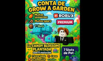 Conta Grow a Garden Candy Blossom com 5 frutas Gigantes (2.88T)+ várias sementes