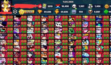 CONTA BRAWL STARS - CONTA MUITO RARA COM OS PRIMEIROS PASSES E MUITO RECURSO