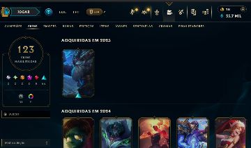 Conta League of Legends Antiga 2013! Nível 279, 123 Skins, Acesso completo! 2026