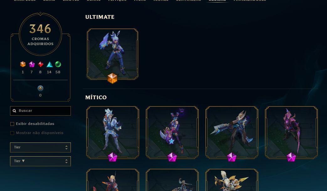 CONTA MAIN ADC LEAGUE OF LEGENDS EX CHALLENGER