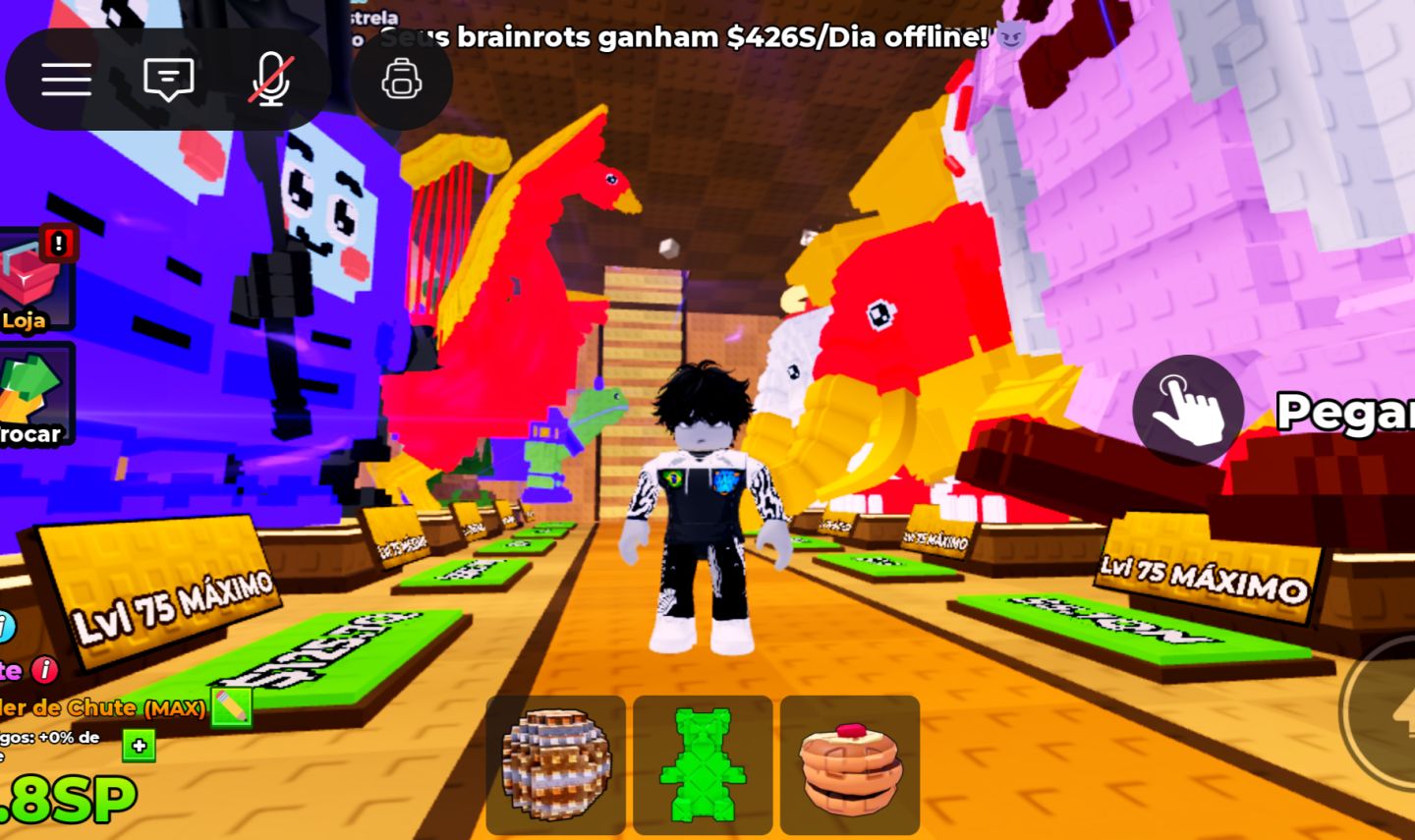 Conta antiga de Roblox gemada no Roube e um ovo e chute uma Lucky block
