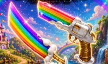 Rainbow set mm2![MAIS BARATO DO SITE! Pode ver que é verdade!!]