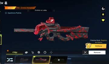 CONTA DE BLOOD STRIKE COM P90 CRISTAL HEMATICO + PARAQUEDAS!