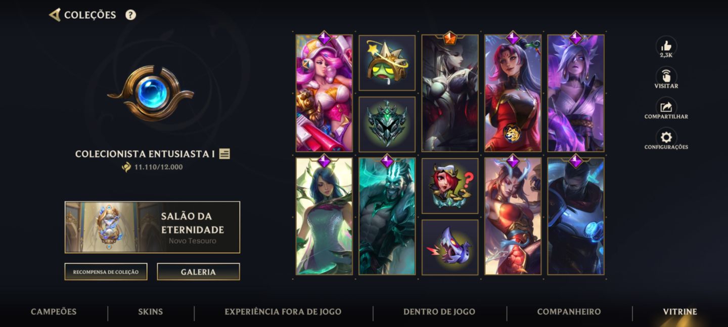 Conta de wild rift parada ex mestre ex top 50 Evelyn