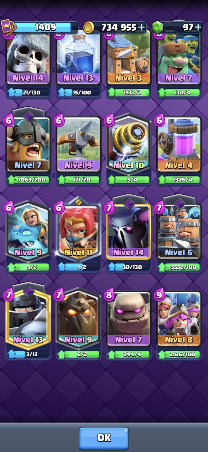 [CLASH ROYALE ] CONTA 13.1K TROFÉUS 4 ANOS DE CONTA
