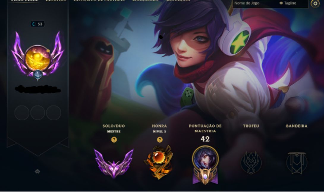 Conta mestre (650 PDL, 13 skins) - MMR bom