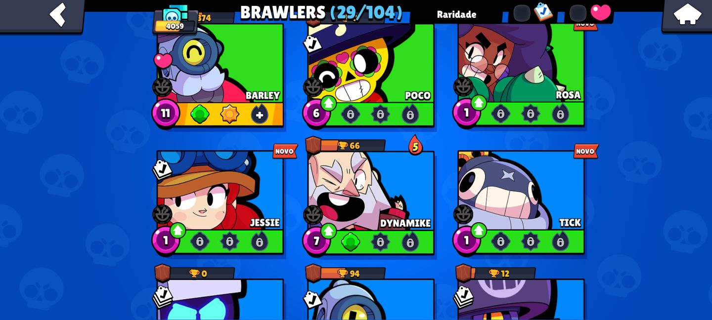 Conta Brawl Stars Iniciante Custo benefício